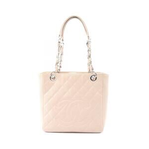 Chanel Matelasse PST Tote Bag Leather Grained Calfskin Pink